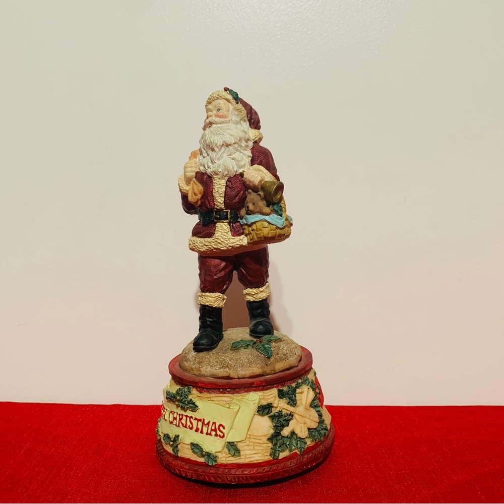 Vintage Musical Santa figurine from the Cedar Creek Collection